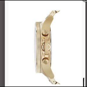 AX Armani Exchange Brushed Goldtone IP Stainless
